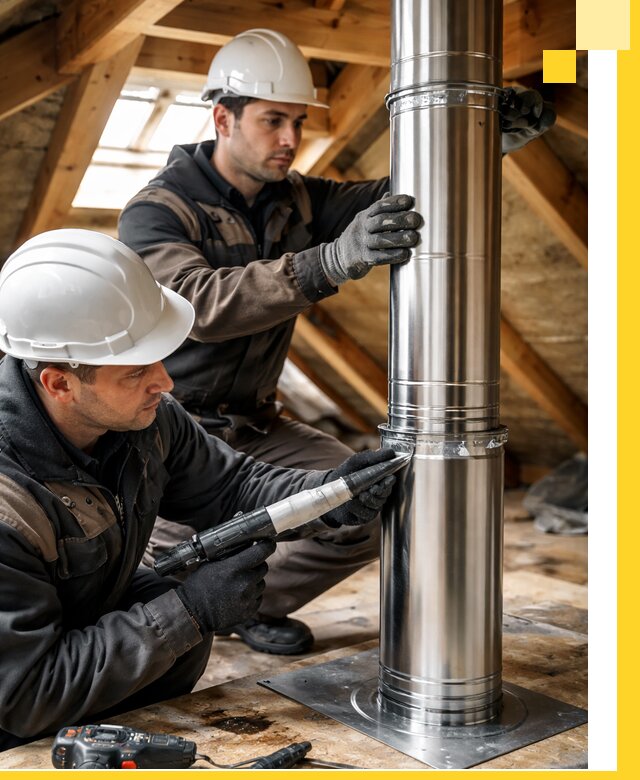Монтаж дымоходов для каминов в Чехове с гарантией качества