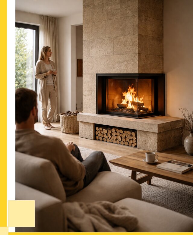 Угловые камины из кирпича установка в Чехове от 152505 р. ЭриданЧхв