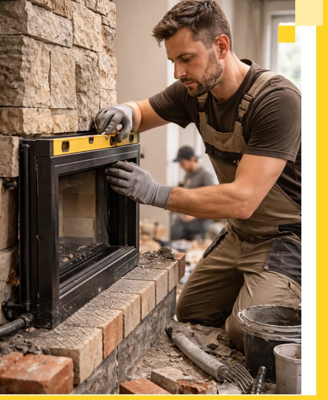 Дровяные камины под ключ в Чехове: монтаж, обустройство