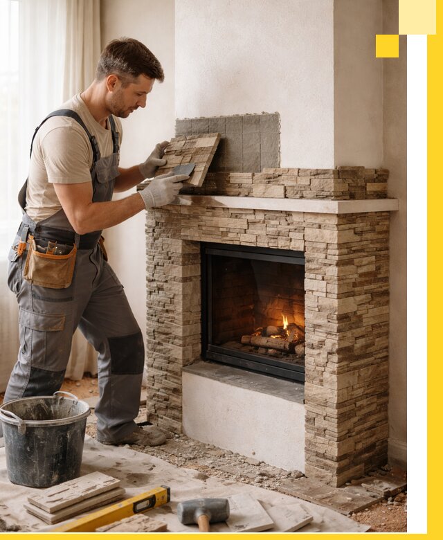 Изготовление и монтаж каминов для дома под ключ в Чехове