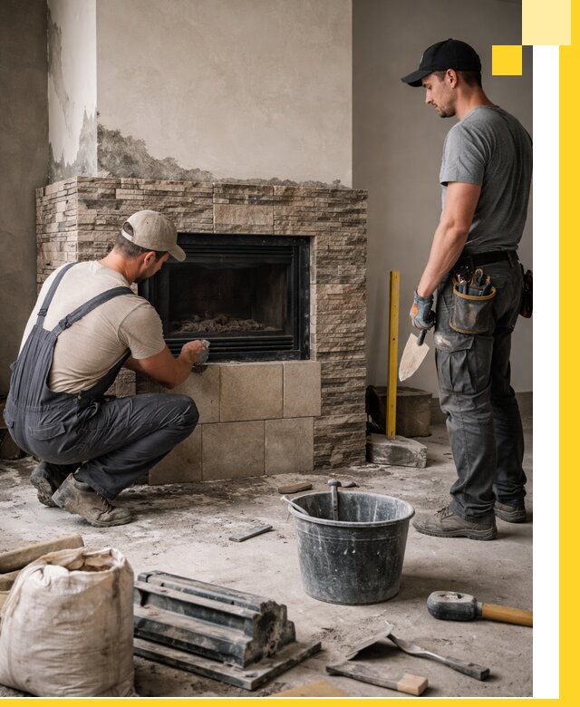 Камины под ключ в Чехове: проект, изготовление и монтаж