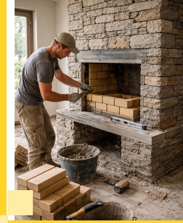 Кладка каминов и камина в Чехове от 25418 р. ЭриданЧхв