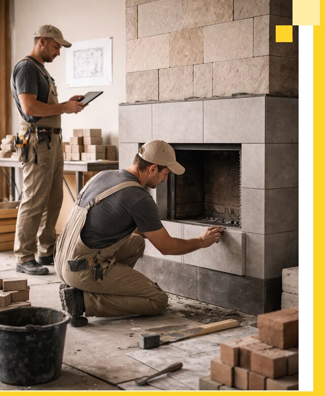 Индивидуальные проекты каминов и каминных систем в Чехове