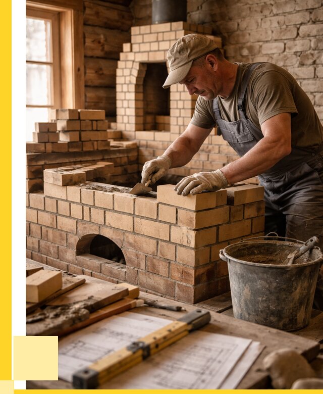 Кладка печей из кирпича в Чехове цены от 30501 р. - ЭриданЧхв