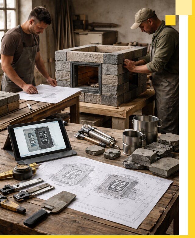 Разработка проектов печей с согласованием и монтажом в Чехове