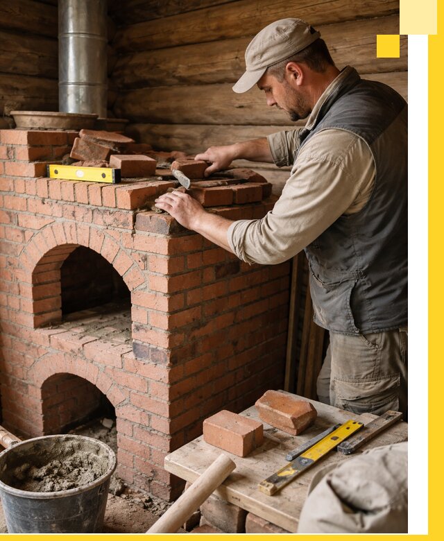 Изготовление и установка русских печей в Чехове под ключ