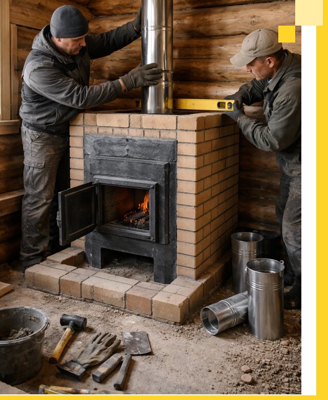 Проектирование, изготовление и установка банных печей в Чехове