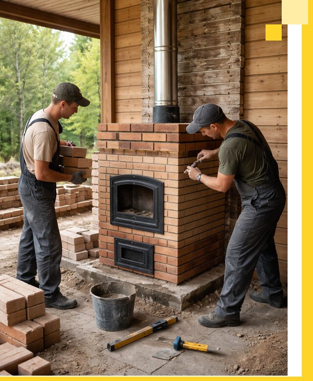 Производство и установка дачных печей под ключ в Чехове