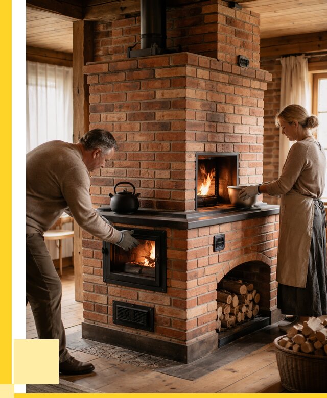 Печи для загородного дома под ключ в Чехове от 81336 р. | ЭриданЧхв