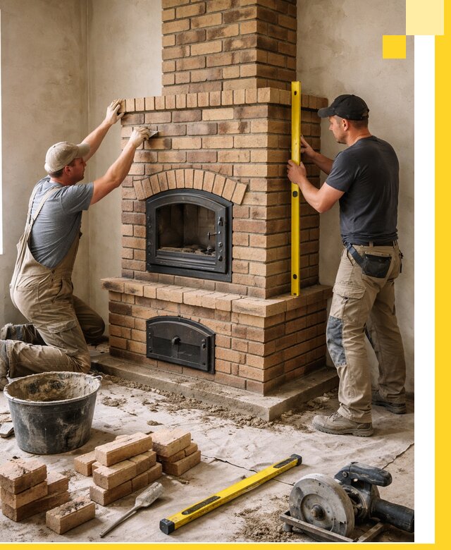 Продажа и установка печей и каминов для дома под ключ в Чехове