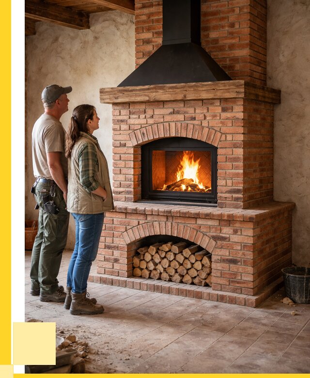 Печи камины из кирпича в Чехове от 122004 р. | ЭриданЧхв