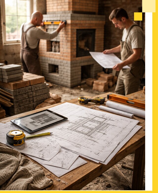 Проекты печей и каминов с индивидуальным дизайном в Чехове