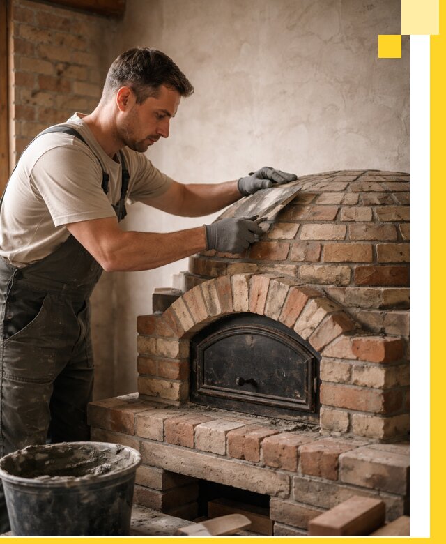 Изготовление и монтаж помпейских печей на заказ в Чехове