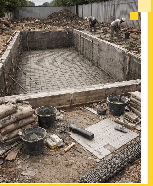 Строительство бассейнов под ключ в Чехове, дизайн и монтаж