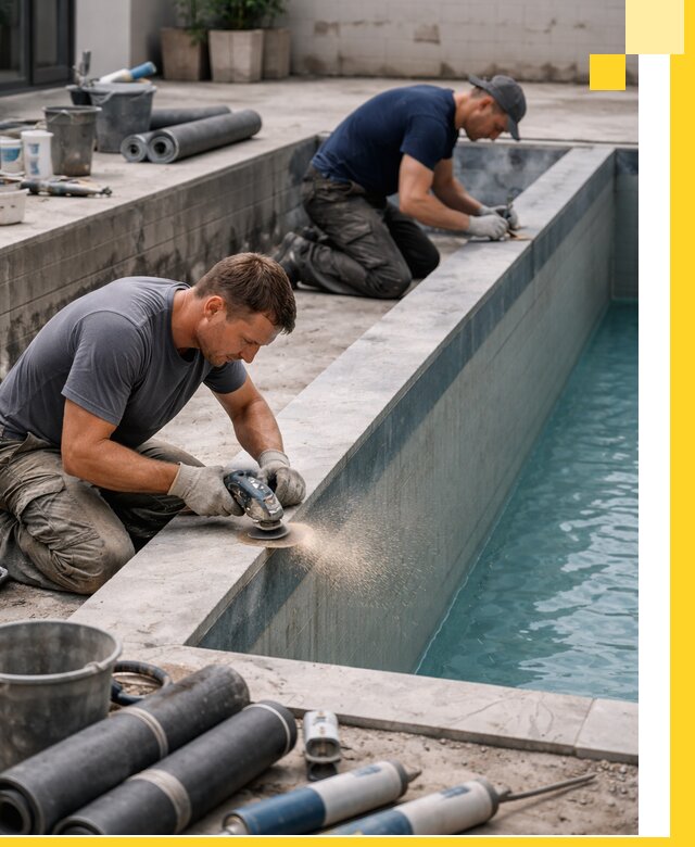 Профессиональный ремонт бассейнов под ключ в Чехове