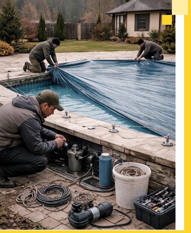 Консервация бассейнов в Чехове: подготовка к длительному хранению