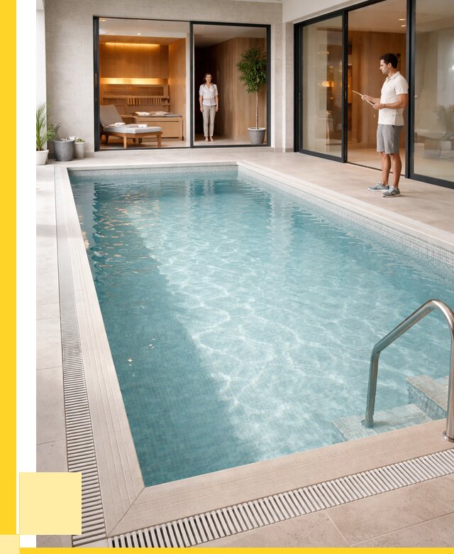 Отделка бассейна пленкой ПВХ в Чехове от 3558 р. - ЭриданЧхв