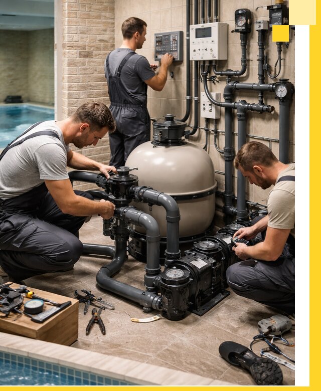 Комплексное оборудование для бассейнов под ключ в Чехове