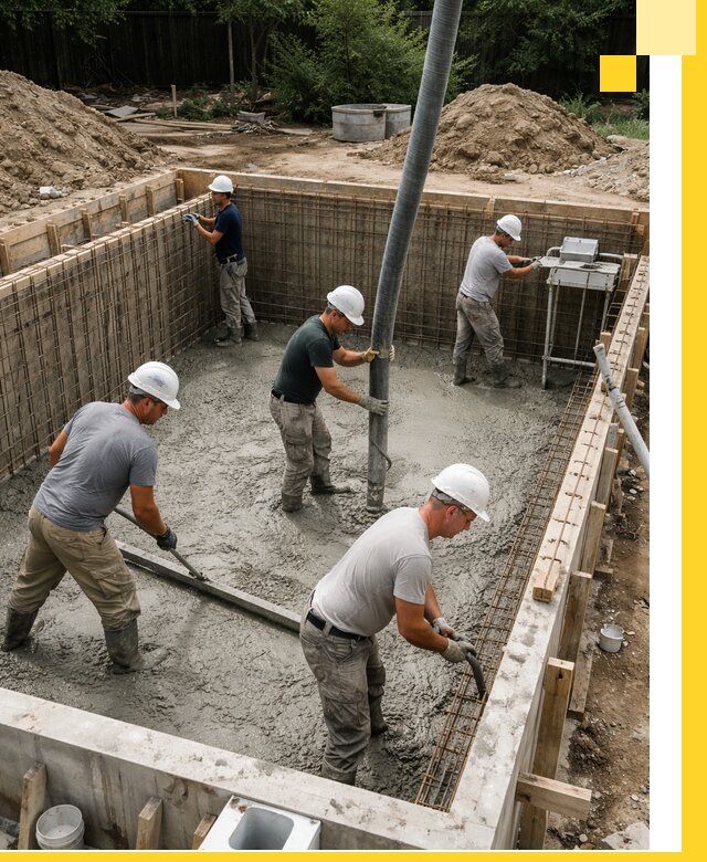 Строительство бетонных бассейнов под ключ в Чехове