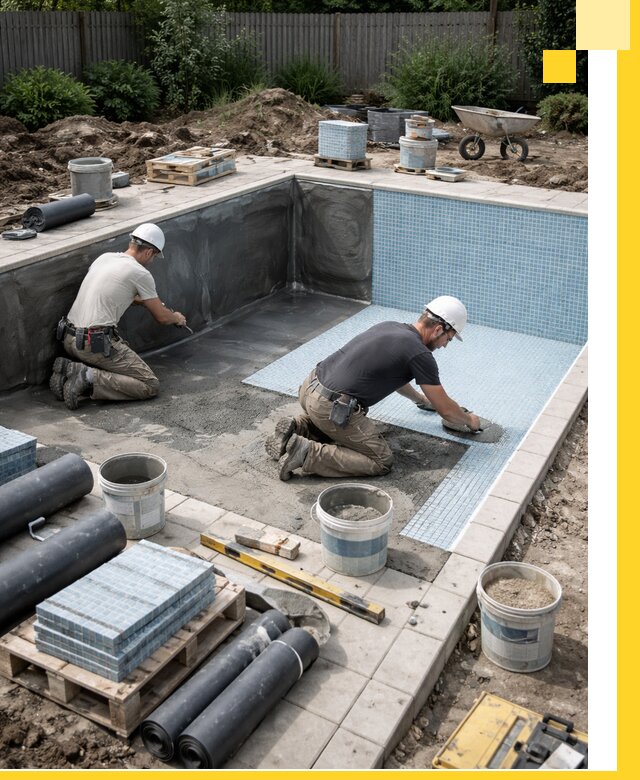 Проектирование и строительство стационарных бассейнов в Чехове