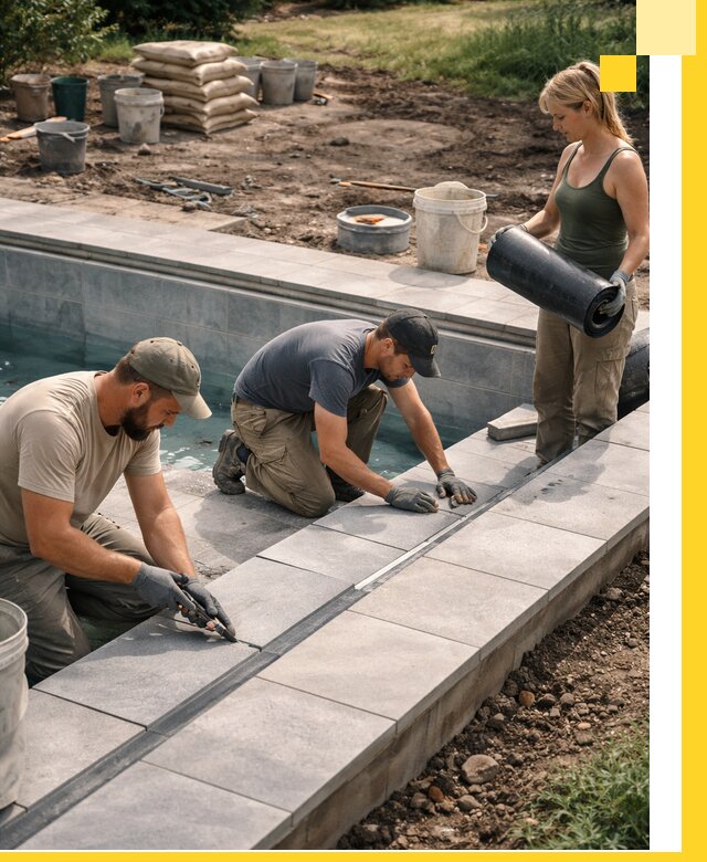 Строительство и монтаж уличных бассейнов под ключ в Чехове