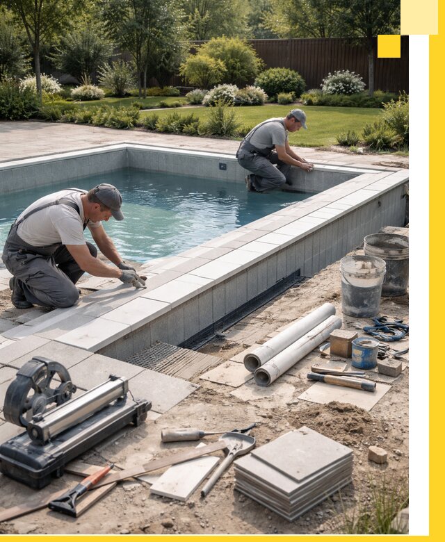 Строительство открытых бассейнов под ключ в Чехове профессионально