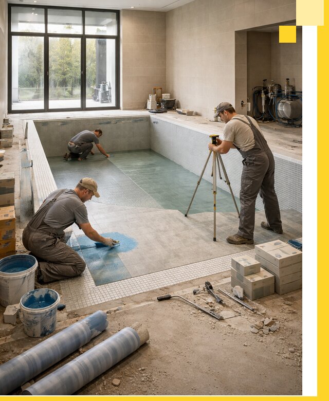 Проект и строительство закрытых бассейнов в Чехове под ключ