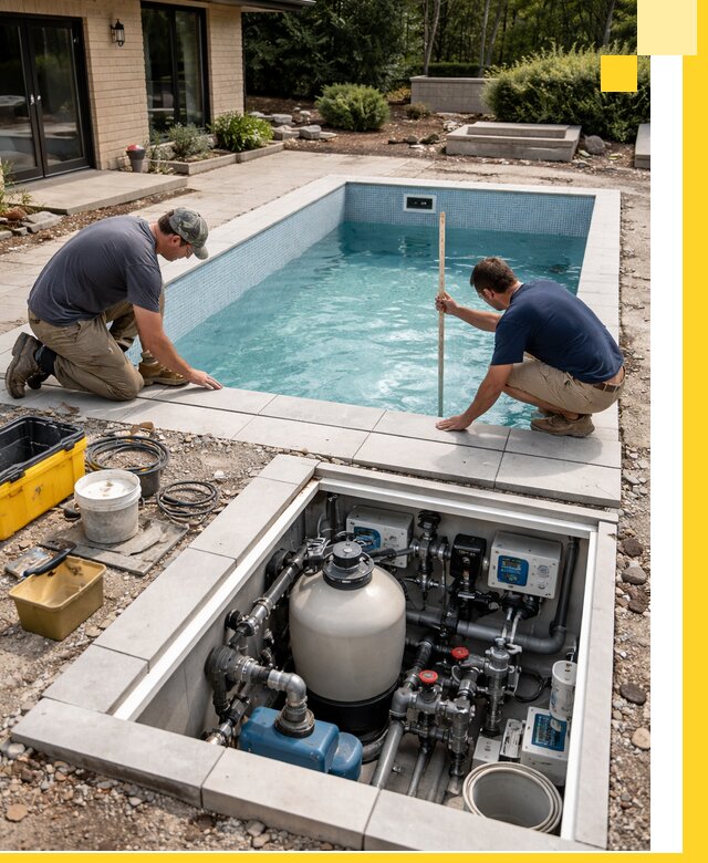 Строительство качественных домашних бассейнов под ключ в Чехове