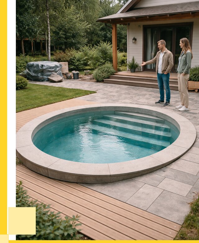 Бассейн на даче под ключ в Чехове от 203340 р., ЭриданЧхв