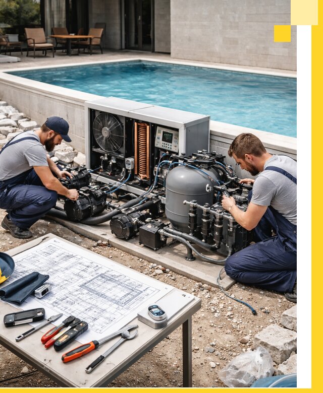 Проектирование и монтаж бассейнов с подогревом в Чехове