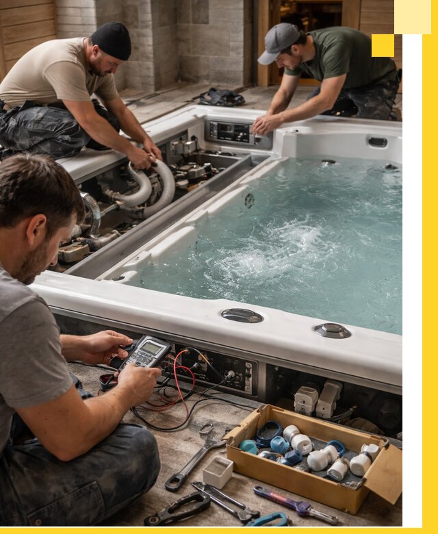 Гидромассажные бассейны под ключ в Чехове, дизайн и монтаж