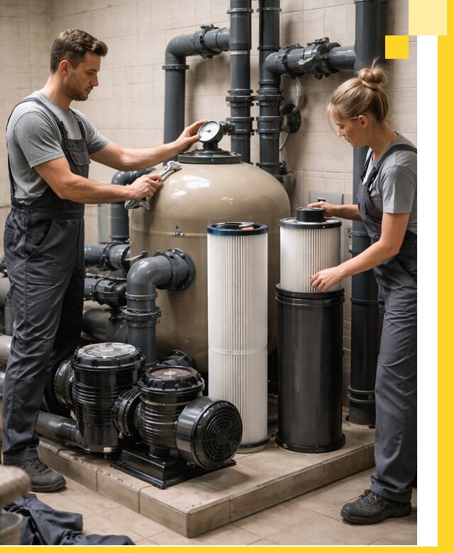 Фильтры и системы фильтрации для бассейнов в Чехове