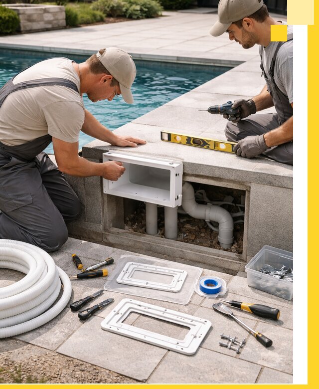 Поставка и установка скиммеров для бассейнов в Чехове