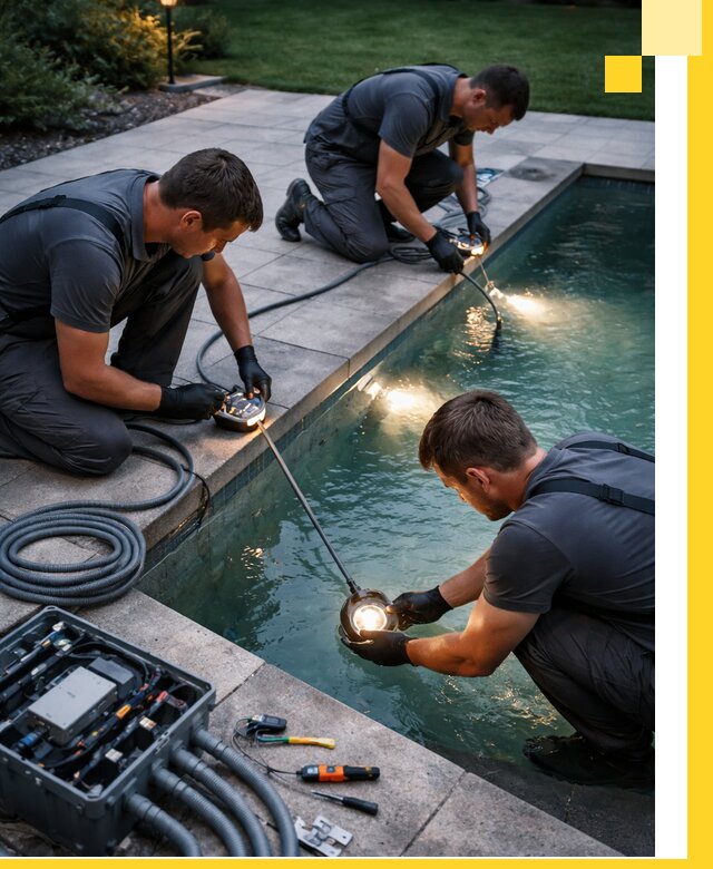 Профессиональное освещение бассейнов в Чехове: дизайн и монтаж