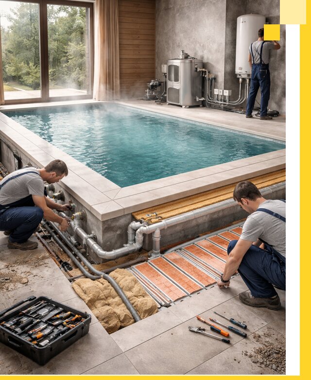 Проектирование и строительство тёплых бассейнов в Чехове