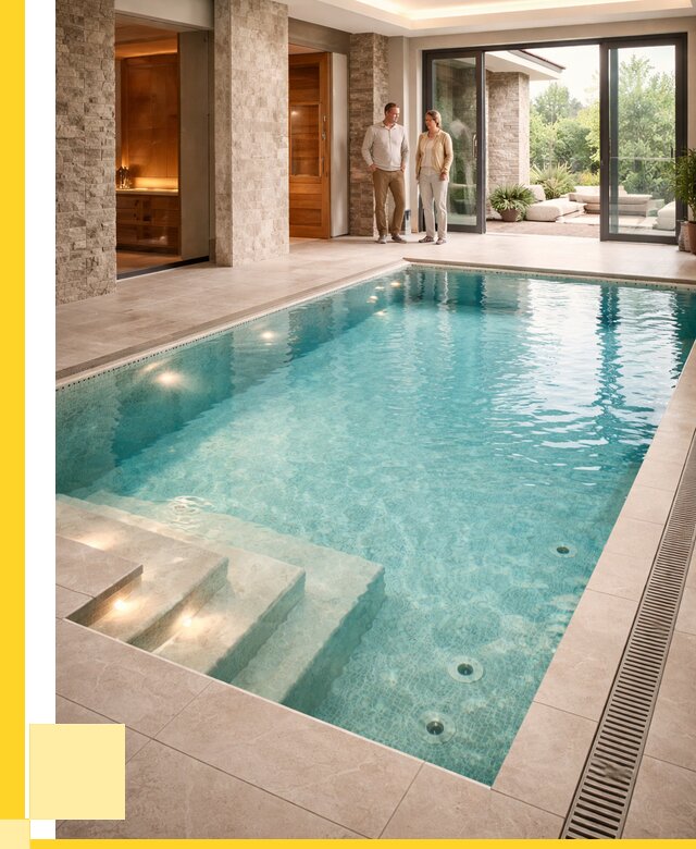 Бассейн во дворе в Чехове: проект, отделка от 1220040 р. | ЭриданЧхв