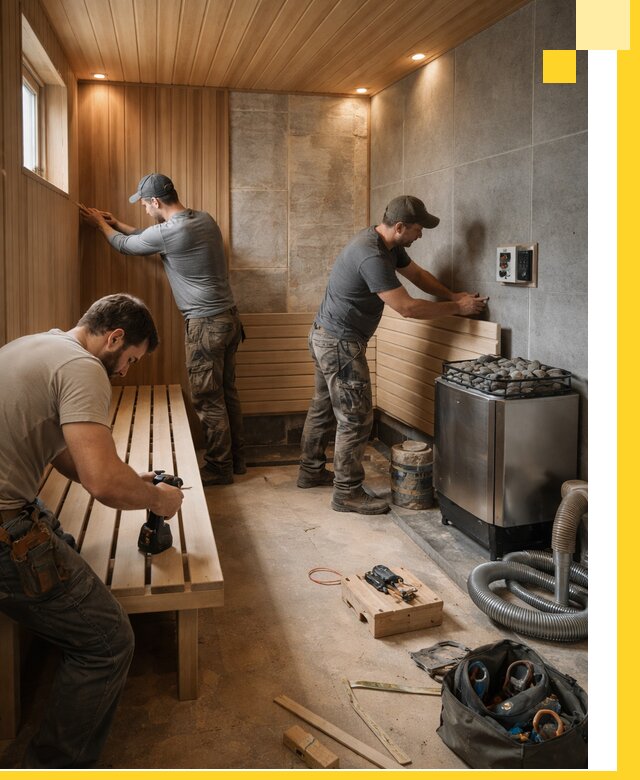 Сауны под ключ в Чехове, проектирование, строительство, отделка