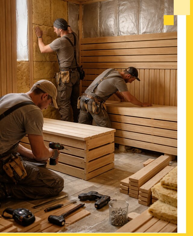 Профессиональное строительство саун под ключ в Чехове