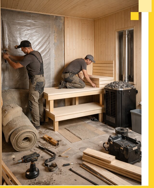 Проекты саун под ключ в Чехове дизайн и строительство