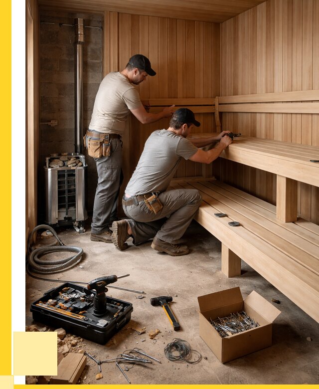 Монтаж саун под ключ в Чехове от 122004 р. | ЭриданЧхв