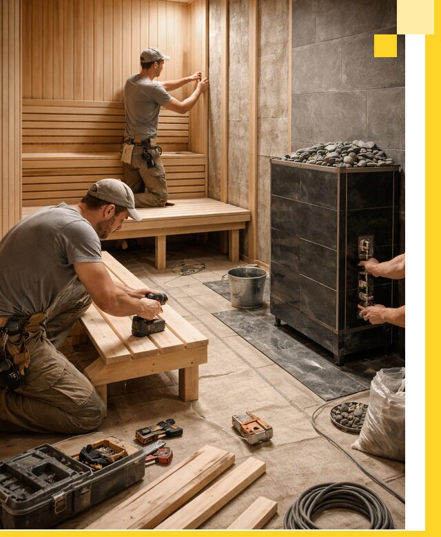 Дизайн и строительство интерьерных саун под ключ в Чехове
