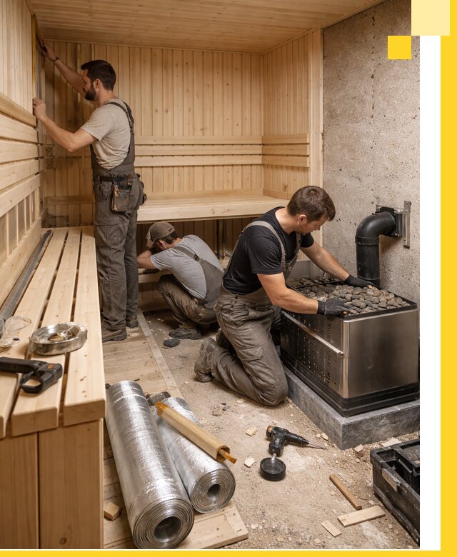 Индивидуальные сауны на заказ в Чехове под ключ, проект и монтаж