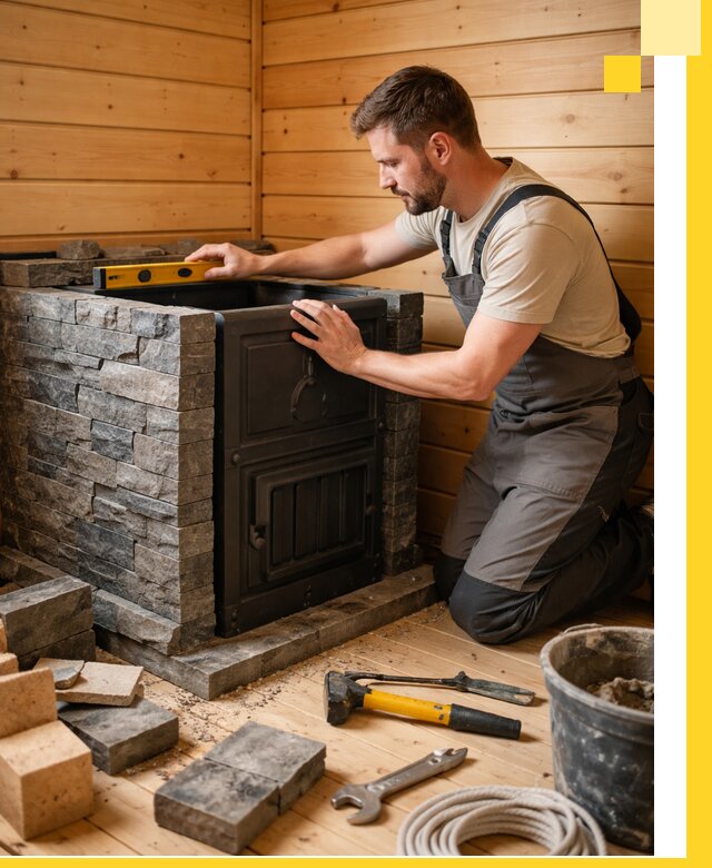 Производство и установка печей для саун под ключ в Чехове