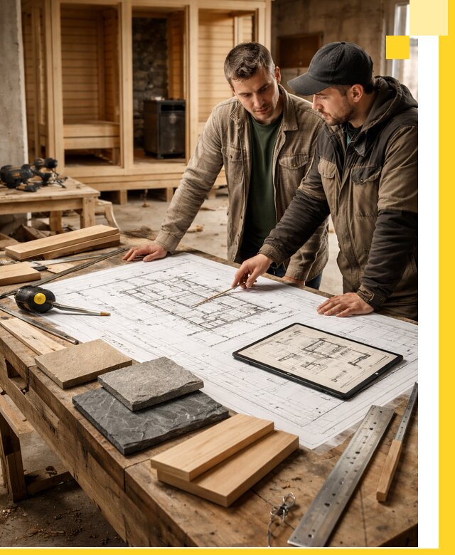 Проекты бань под ключ и планы строительства в Чехове