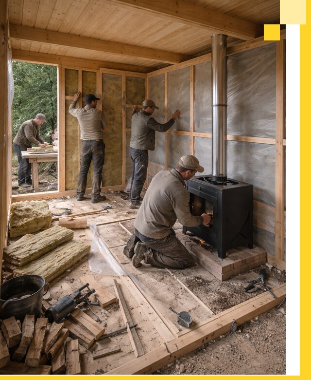 Профессиональный монтаж бань под ключ в Чехове для дома