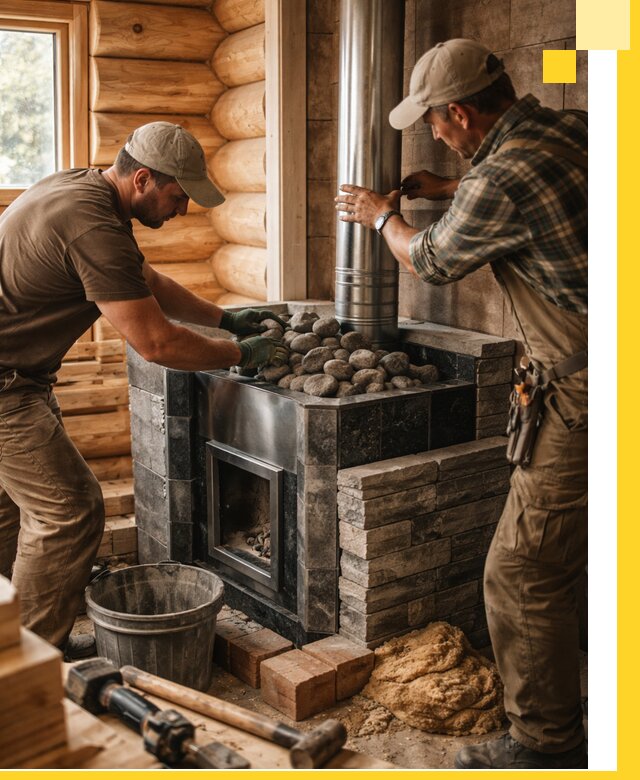 Строительство и отделка русских бань под ключ в Чехове