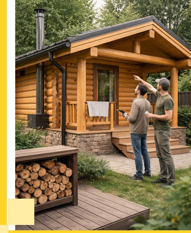 Бани для дачи под ключ в Чехове от 254175 р. | ЭриданЧхв