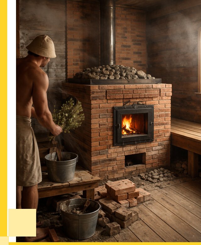 Кирпичные банные печи в Чехове от 91503 р. | ЭриданЧхв