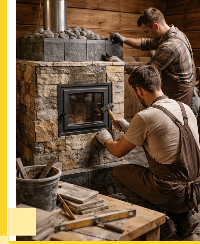 Облицовка банной печи в Чехове от 15251 р. | ЭриданЧхв