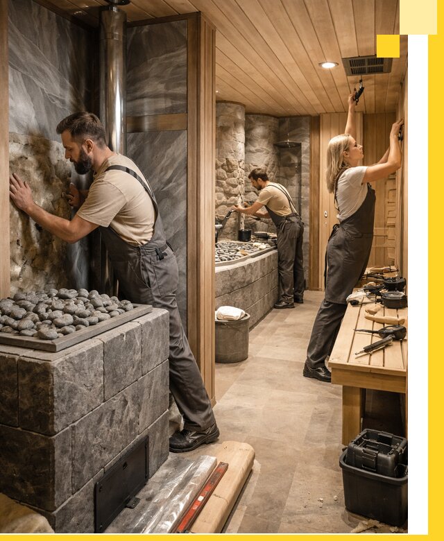 Строительство бань и SPA процедур в Чехове под ключ и отделкой